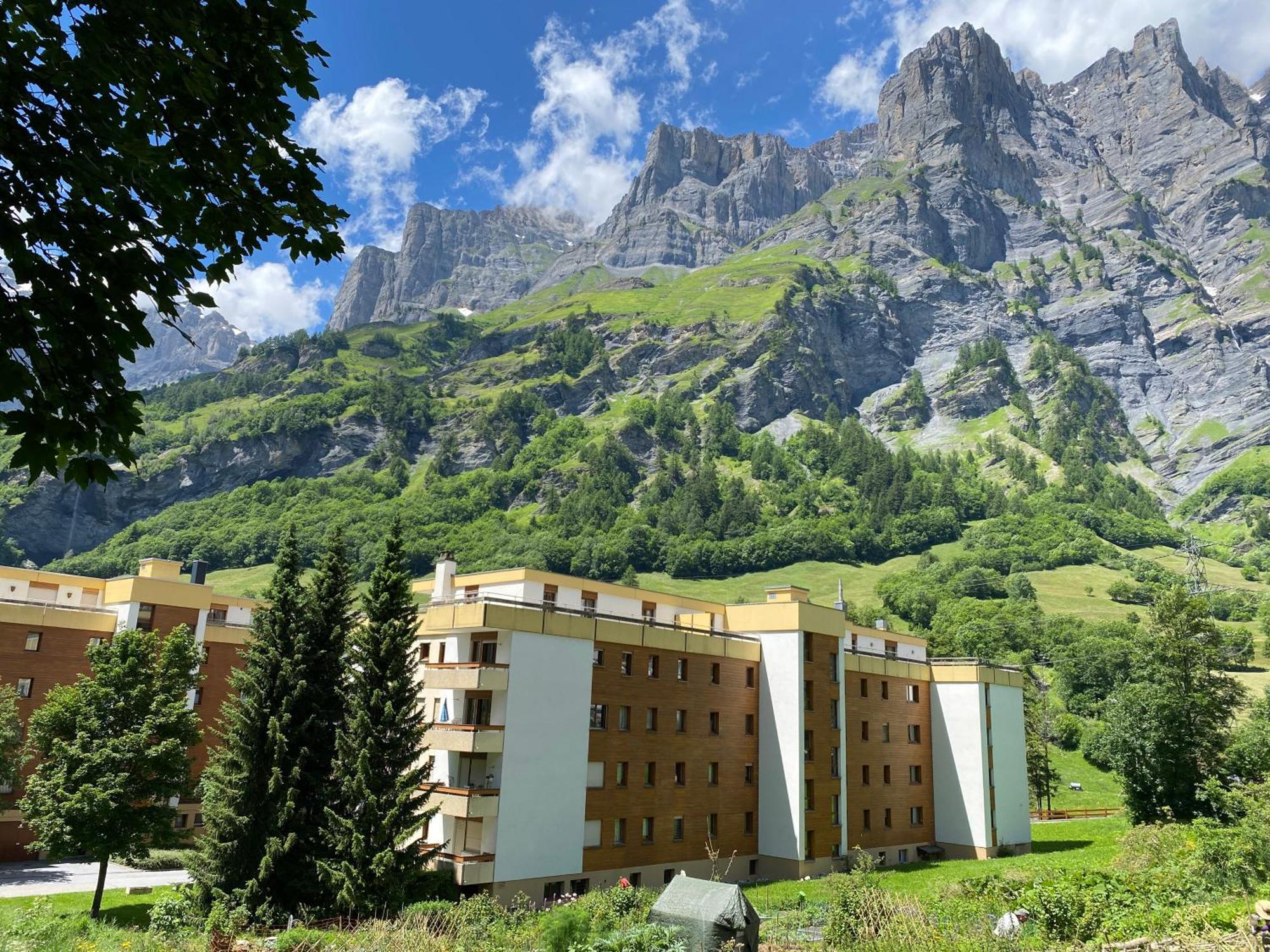 Ferienwohnung Alpen-Zauber Leukerbad Esterno foto